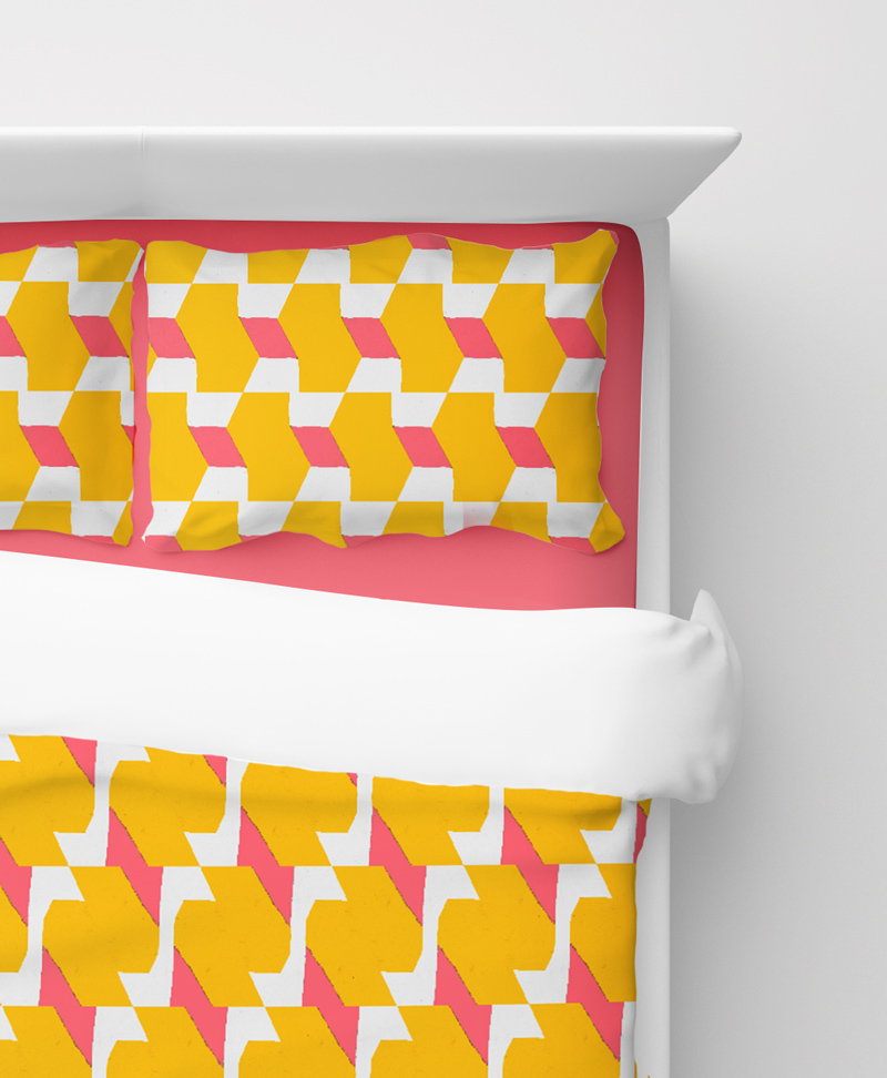 Repper pattern on bed linen