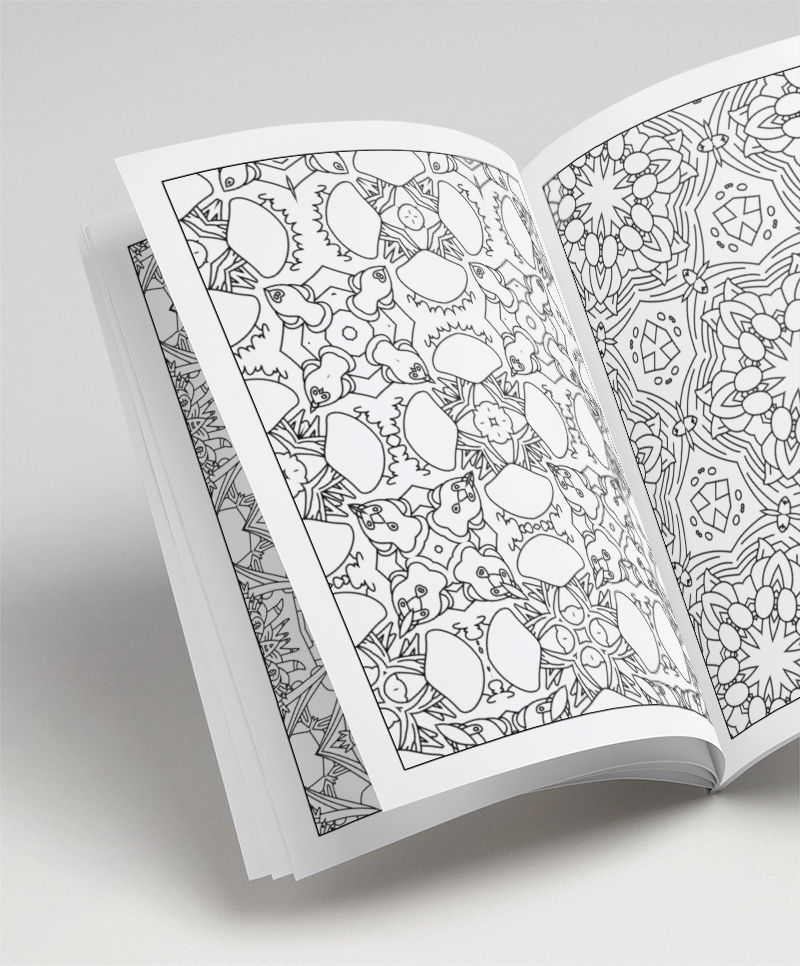 Repper patterns in a colouring book
