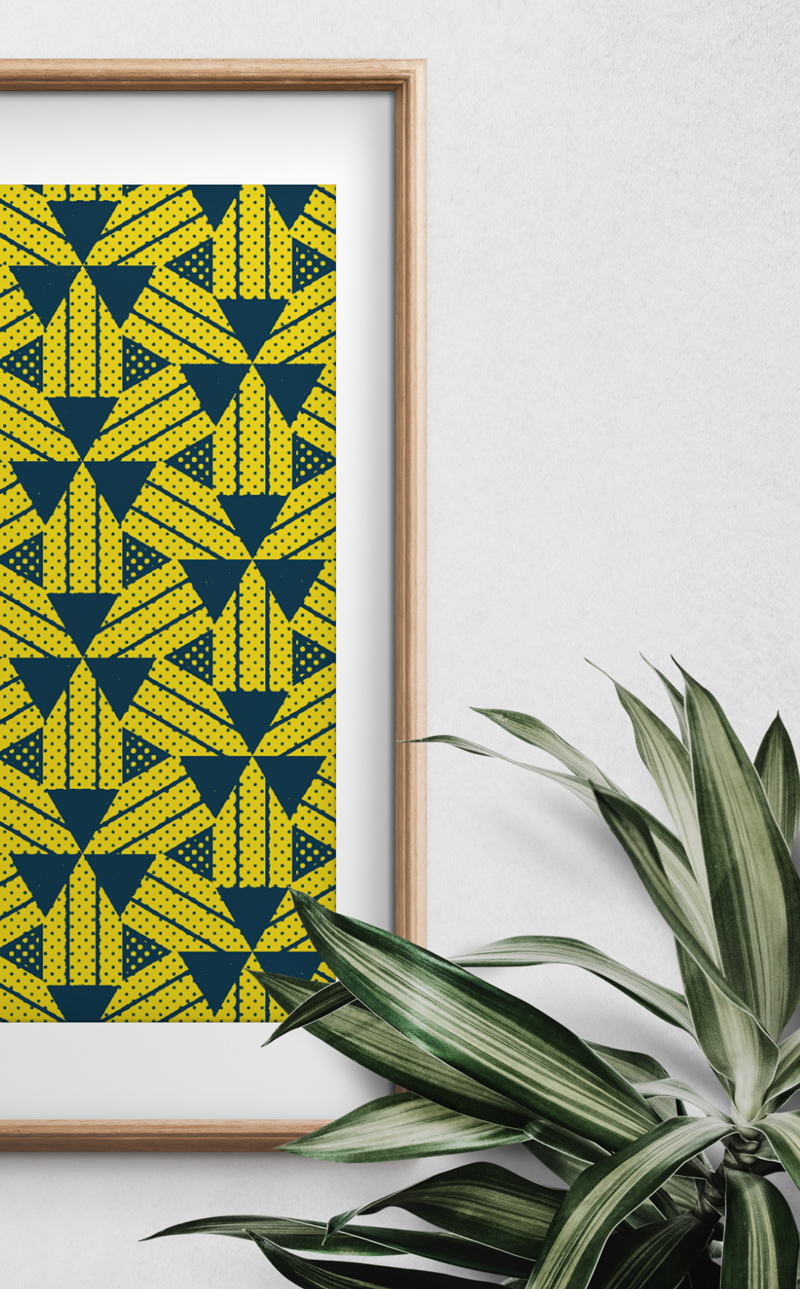 Repper pattern as a framed art poster